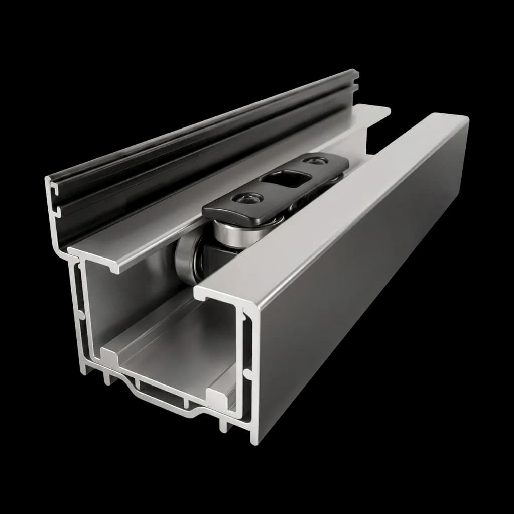 창문형 하부레일 실물